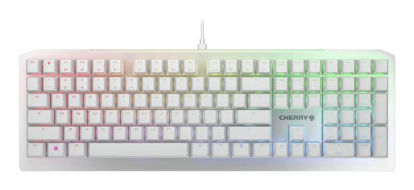 CHERRY CHERRY MV3.0 RGB tastatur Spil USB QWERTY Engelsk Sølv, Hvid - Byens-IT