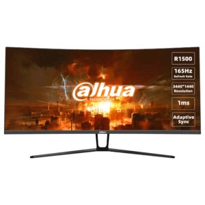 Dahua Technology Dahua Technology LM34-E330C computerskærm 86,4 cm (34") 3440 x 1440 pixel UltraWide Quad HD LCD Sort, Rød -