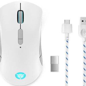 Lenovo Lenovo Legion M600 Wireless Gaming mus Spil Ambidextrous RF Wireless + Bluetooth + USB Type-A Optisk 16000 dpi -