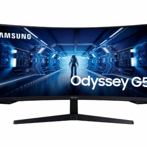 Gaming Skærm  Samsung Odyssey G5 • 34" • UWQHD 165Hz • 1000R  Buet og Hurtig - Samsung