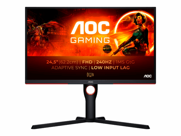 Gaming Skærm  AOC 25G3ZM • 25" VA • 240Hz • Full HD  Høj hastighed & Ergonomi - AOC