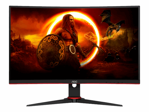 Gaming Skærm  AOC C27G2ZE • 27" VA • FHD 240Hz  Buet og Lynhurtig til Esport - AOC