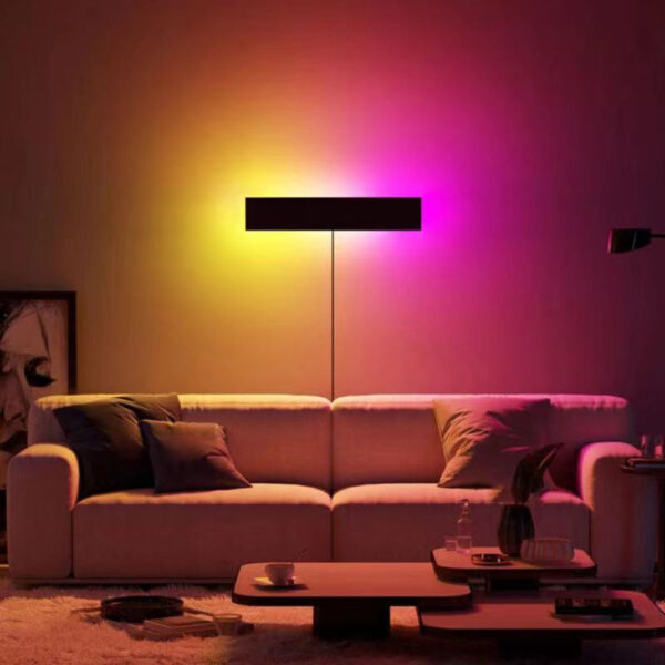 Visual GlowWall RGB  80 cm væglampe med smart app og dynamisk lyseffekt - Nordic Visual