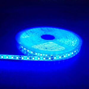 5m 10W/m Blå LED strip - 24V DC, IP65, 120 LED pr. meter - Kulør : Blå