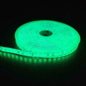 5m 10W/m Grøn LED strip - 24V DC, IP65, 120 LED pr. meter - Kulør : Grøn
