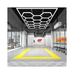 591W RA95 Hexagon LED 14 felter + ramme komplet sæt - Inkl. strømtilslutning - Dæmpbar : Ikke dæmpbar, Kulør : Neutral