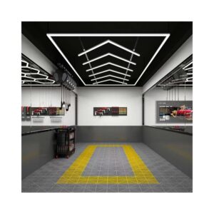 384W RA95 Lysgitter LED + ramme komplet sæt (Hexagon) - Inkl. strømtilslutning - Dæmpbar : Ikke dæmpbar, Kulør : Neutral