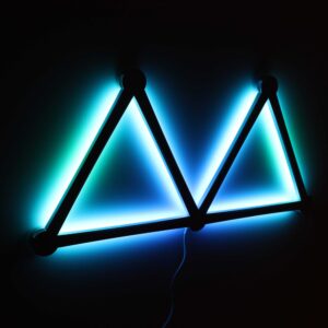 Hexa-Light RGBIC komplet sæt - 9 lysskinner, vægmonteret, Bluetooth app, USB