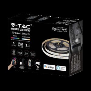 90 LED Strip Sæt - IP65 Striplys, kompatibel med Alexa, Google Home, RGB+3in1, EU-stik - Kulør : RGB + CCT (Varm til Kold Hvid)