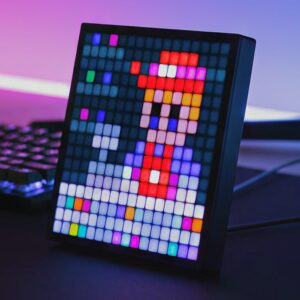 16x16 Pixel Art Display - Bluetooth app, 5V USB, 20x20cm, 10W