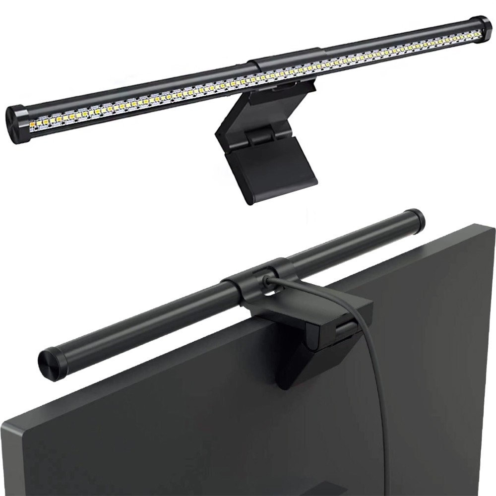 44cm Skærmlys CCT lampe - 18W, USB, touch styring