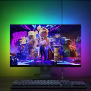 PC Sync LED strip 27' skærm 4 sider - RGBIC, USB, 60 LED/m, 10W/m