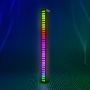 RGBIC music sync desk light - 18cm, indb. batteri, Bluetooth