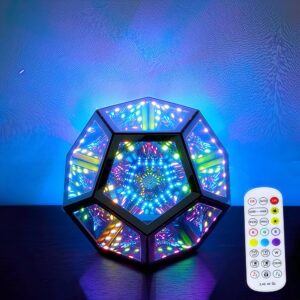 Infinity mirror light - RGBW, 9W, USB tilslutning, inkl. fjernbetjening