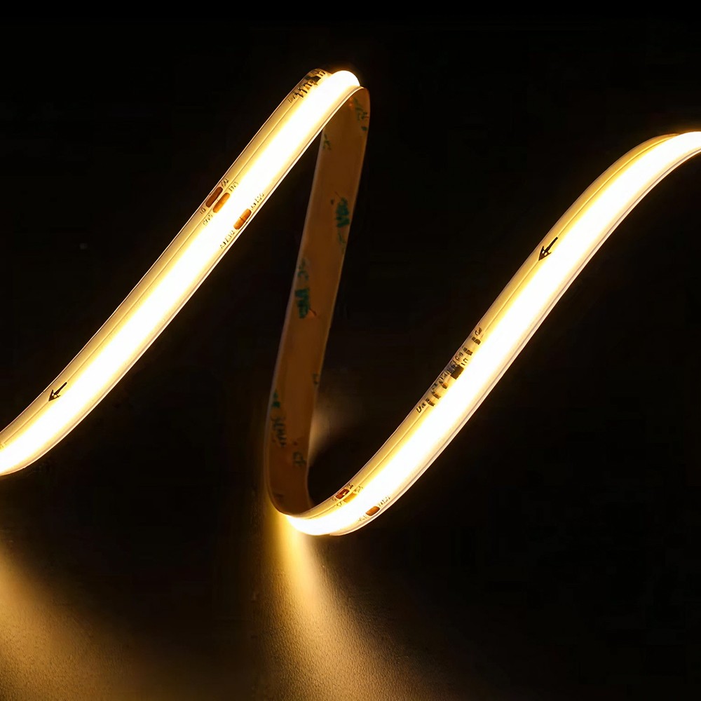 10m 12W/m COB LED strip IC løbelys/running - 24V DC, Løbelys, 120 LED pr. meter - Kulør : Varm