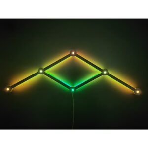 Hexa-Light RGBIC komplet sæt - 6 lysskinner, vægmonteret, Bluetooth app, USB