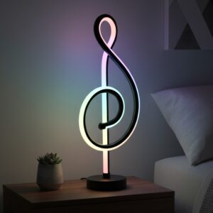 Musiknøgle RGBIC lampe - 42cm, Bluetooth, 5V USB