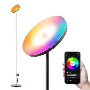 175 cm RGBIC+CCT gulvlampe - Wifi+Bluetooth
