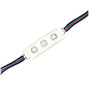0,72W Vandtæt RGB LED modul - 12V DC, IP67, Perfekt til skilte og special løsninger - Kulør : RGB