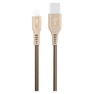 GreyLime Braided USB-A til Lightning Kabel Beige, 0,5 m - GreyLime